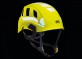 Lehká přilba Petzl STRATO VENT HI-VIZ  - helma je vybavena fluorescenčním vnějším pláštěm s fosforeskujícími sponami a reflexními pruhy pro optimální viditelnost pracovníka ve dne i v noci