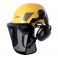 ŠTÍT SAFE STEEL MESH / X0050XX00 - a chrániče sluchu SECURE na helmě FLASH
